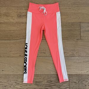 Love & Sports Gym Yoga Leggings Pink Neon Size Small S 4-6 Workout Pants Women